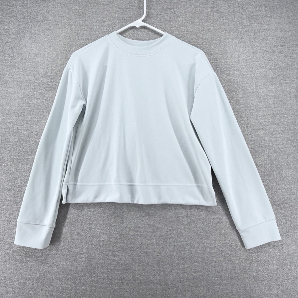 Athleta Seasoft Sweatshirt Women Size XS Light Green Pullover  Relaxed Cropped